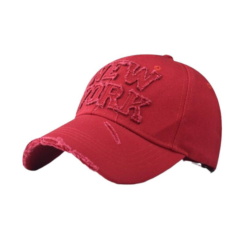 Women's Distressed Embroidered Baseball Cap Bowlift