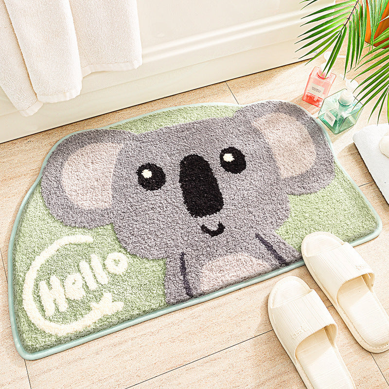 Cartoon Owl Bath Mat