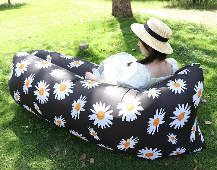 inflatable outdoor air lounger with heavy-duty oxford fabric and rapid-fill valve Bowlift