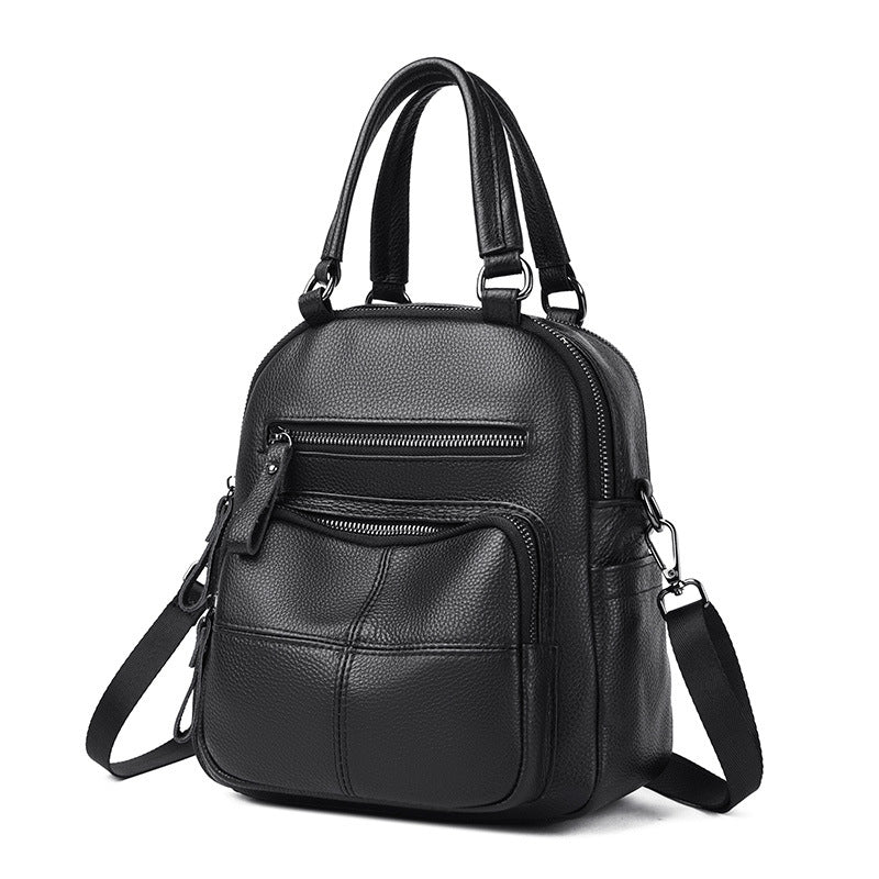 Multi-Functional Leather Handbag Bowlift