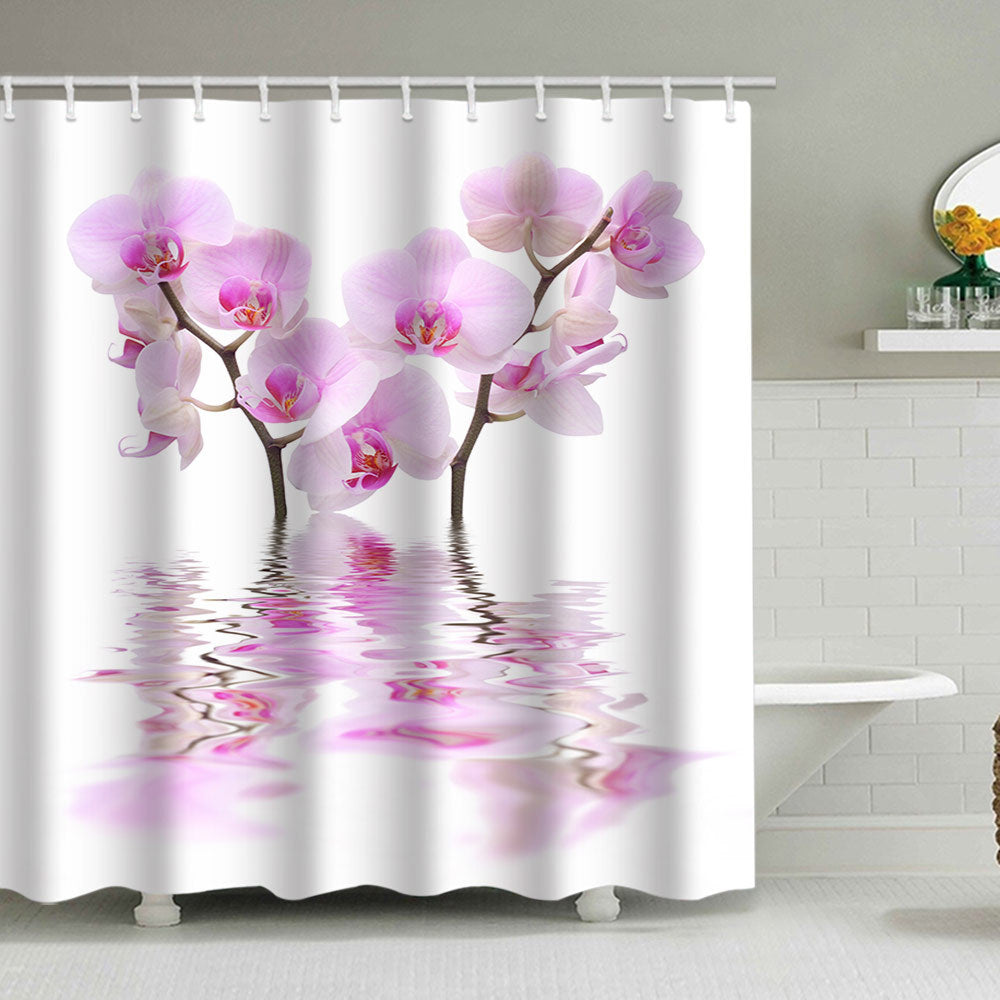 Artistic Floral Shower Curtain Bowlift
