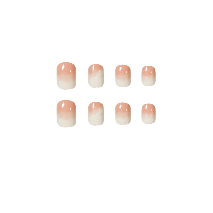 Elegant Nail Extensions in Modern Ombre Style Bowlift