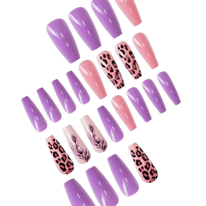 Stylish Patterned Press-On Nail Set Bowlift