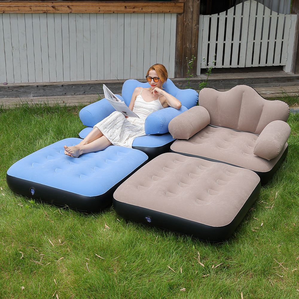 Women Inflatable Relax Lounge with Ergonomic Neck and Back Support Bowlift