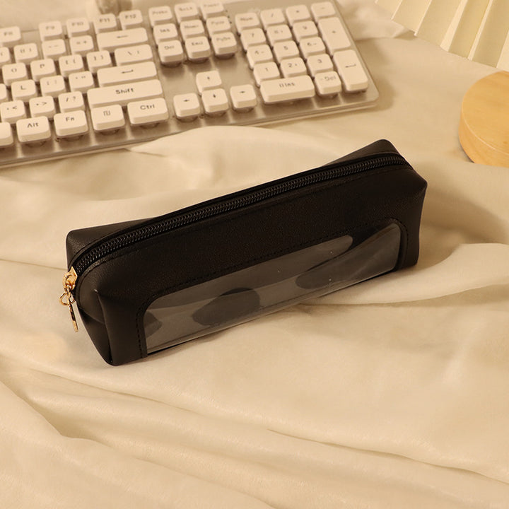 Stylish Leather Pencil Case Bowlift