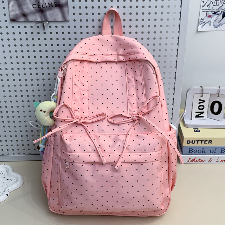 Polka Dot Laptop Backpack
