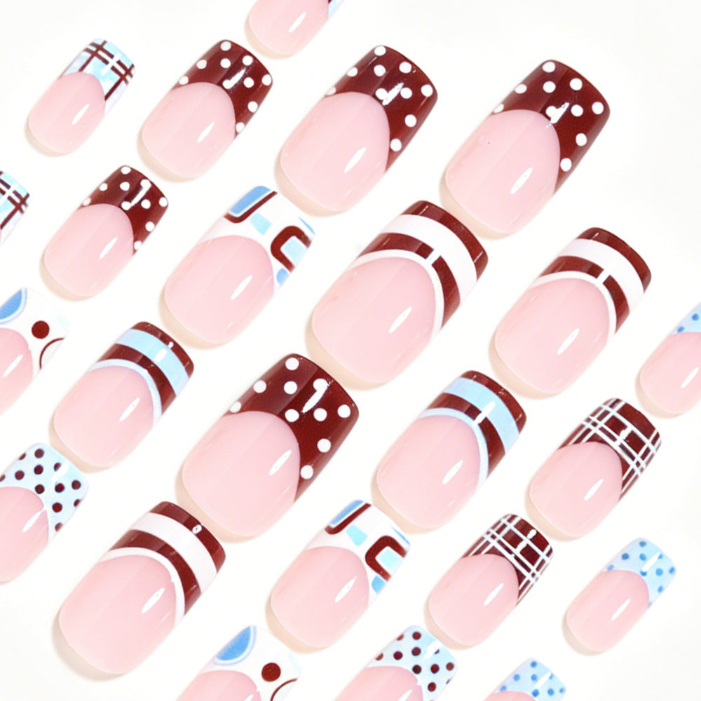 Artistic French Tip Nail Design Bowlift 1788858466