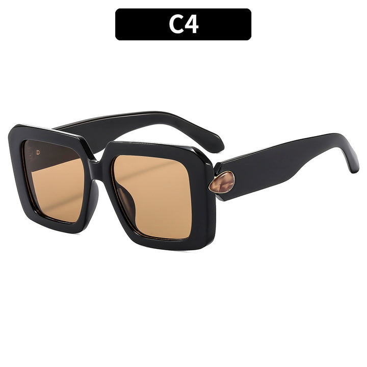 Oversized Geometric Square Sunglasses Classic Look