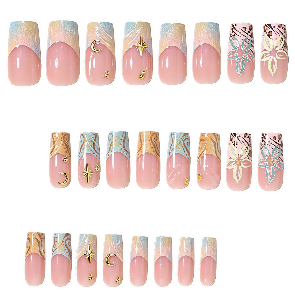 Elegant Press-On Nail Art Set Bowlift