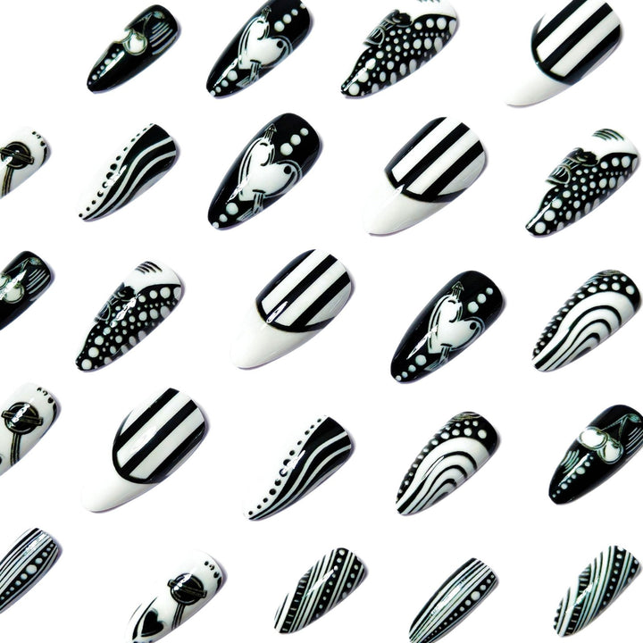 Artistic Pointed Nail Art Bowlift