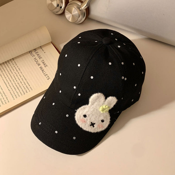 Fun Polka Dot Embroidered Baseball Cap