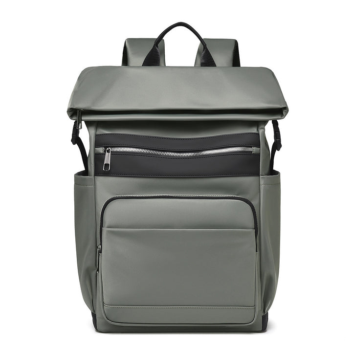 Multi-Functional Roll-Top Backpack with External Pockets Bowlift