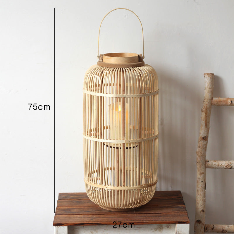 Decorative Lantern made of Rattan Bowlift
