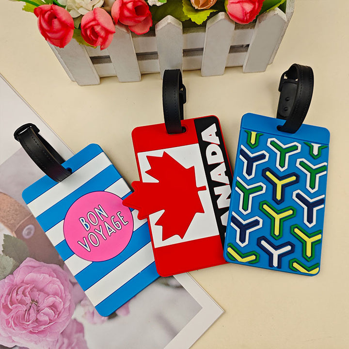 Unisex Vibrant Patterned Luggage Tag Bowlift