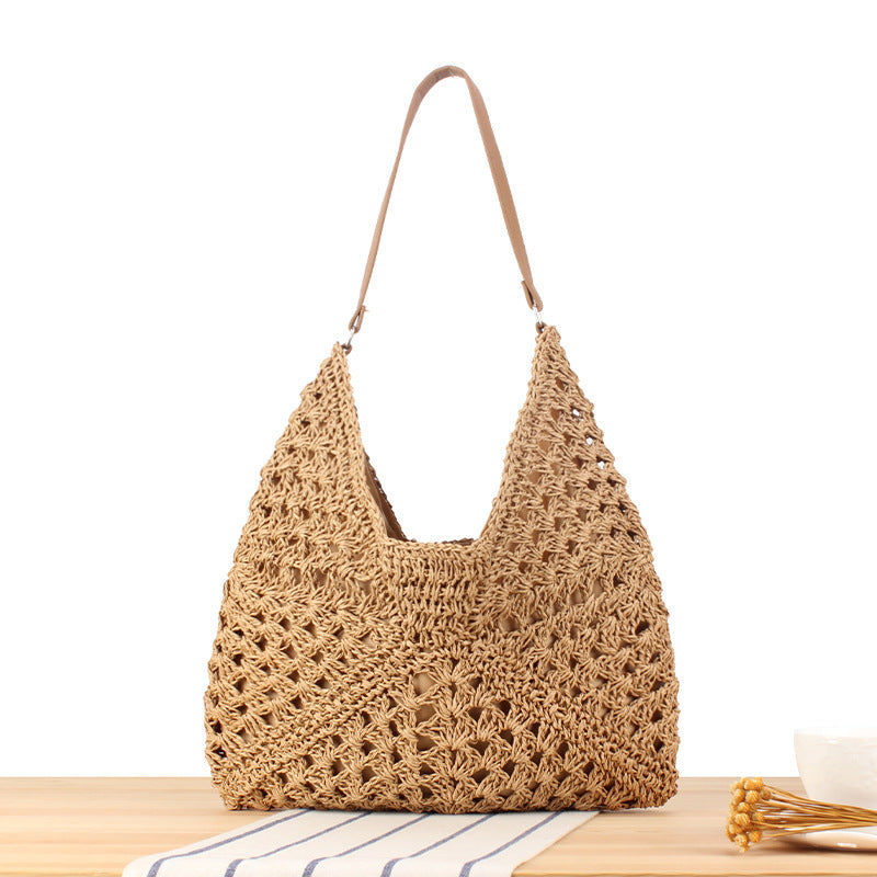 Macrame Crossbody Bag in Elegant Crocheted Design Bowlift