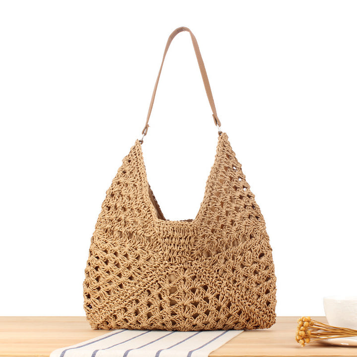 Macrame Crossbody Bag in Elegant Crocheted Design Bowlift