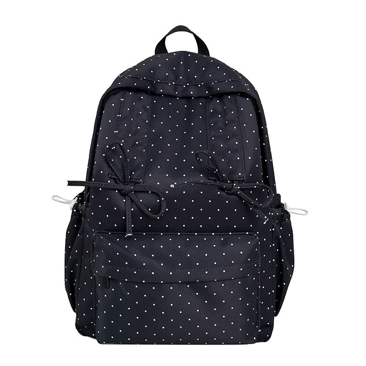 Cute Polka Dot Patterned Backpack