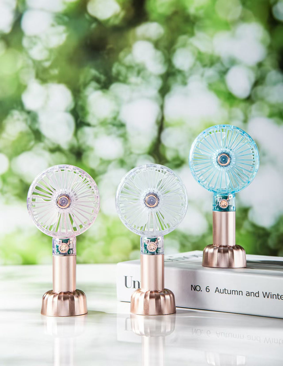 Women Portable Mini Fan with USB Connection Bowlift