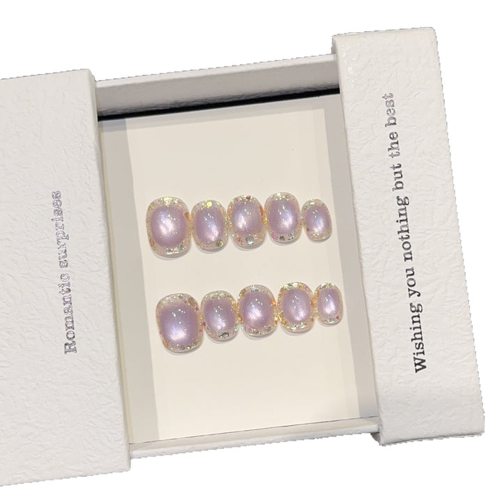 High-quality artificial nail tips with shimmering effect Bowlift