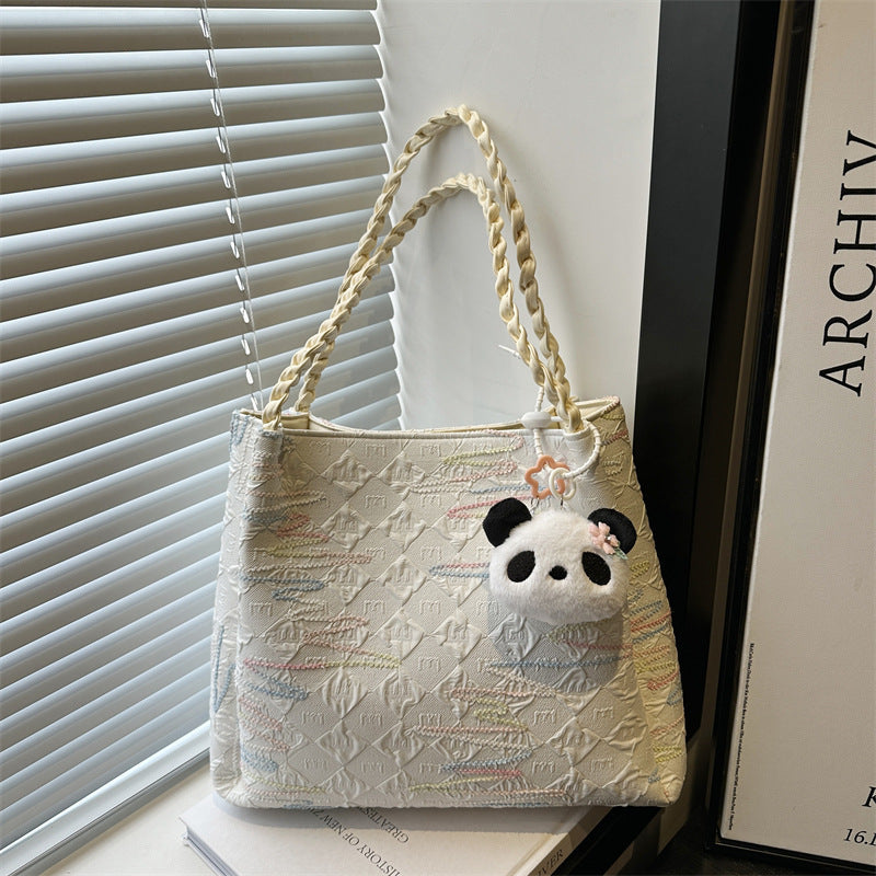 Quilted Decorative Shoulder Bag Bowlift