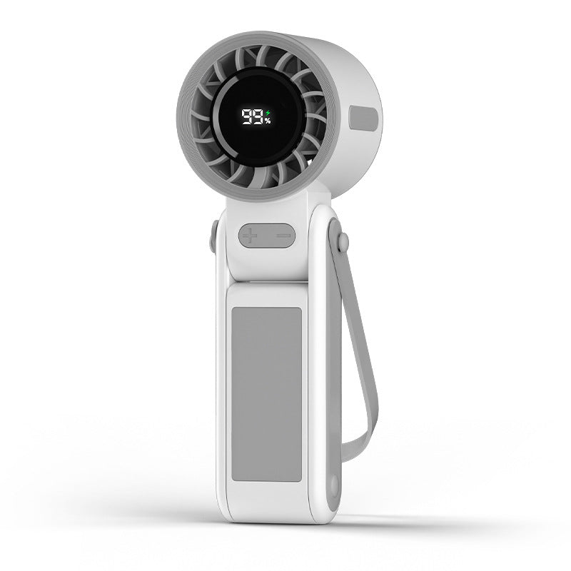 Portable Rechargeable Handheld Cooling Fan with Battery Indicator Bowlift
