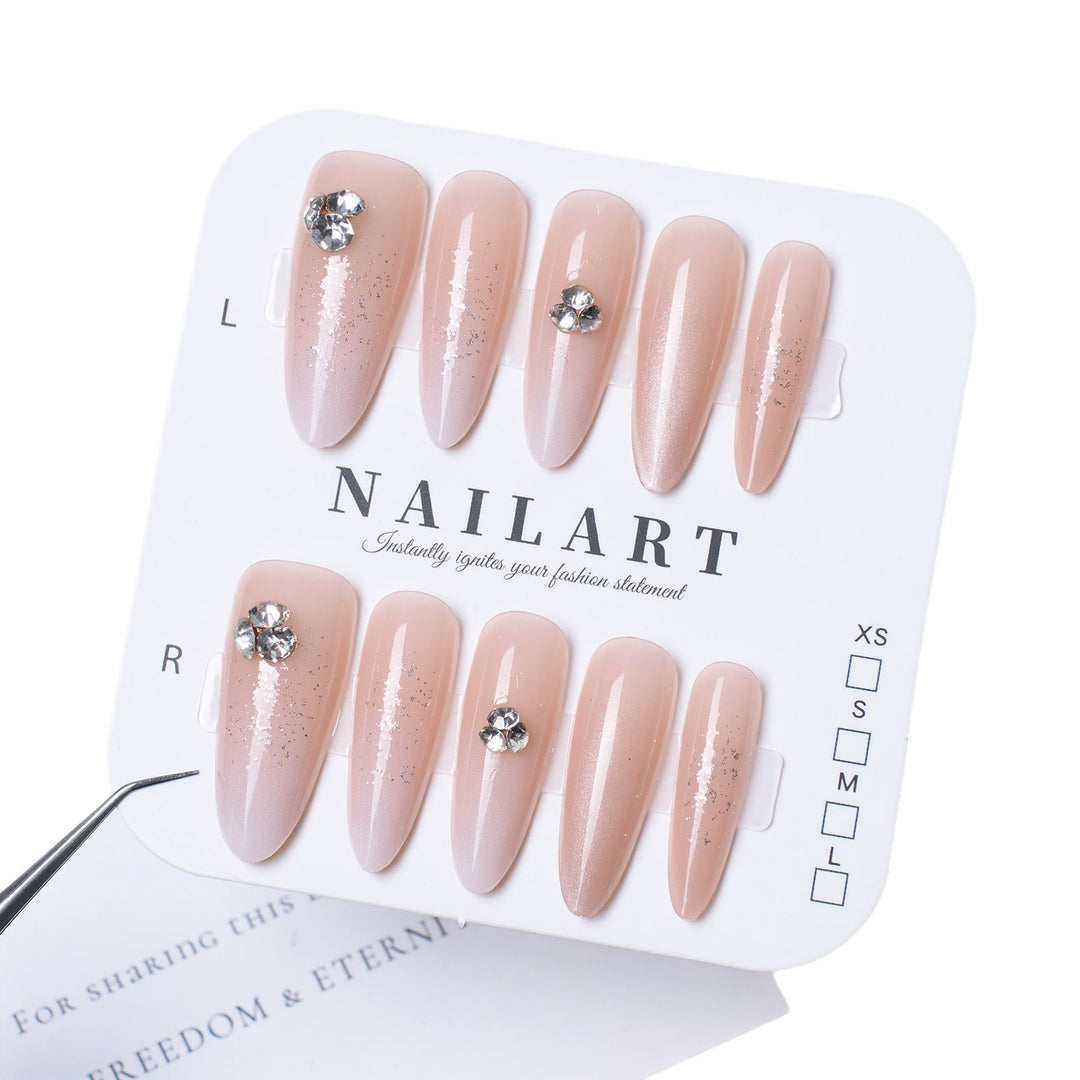 Glamorous Stiletto Press-On Nail Design Bowlift