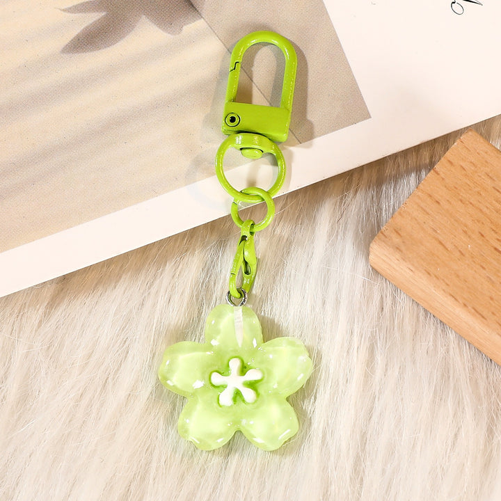Keychain with Floral Details Bowlift