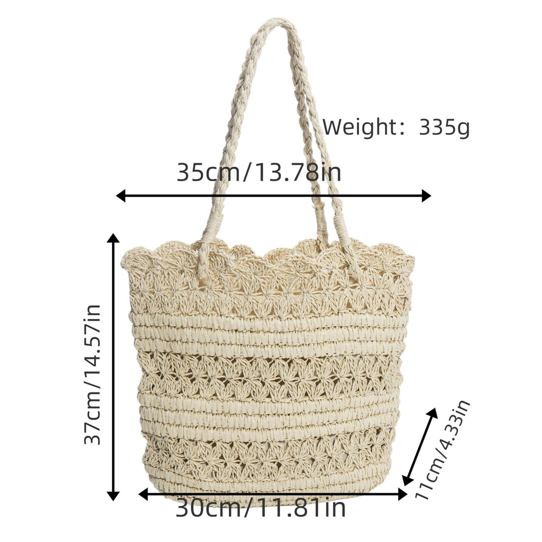 Straw handbag Bowlift