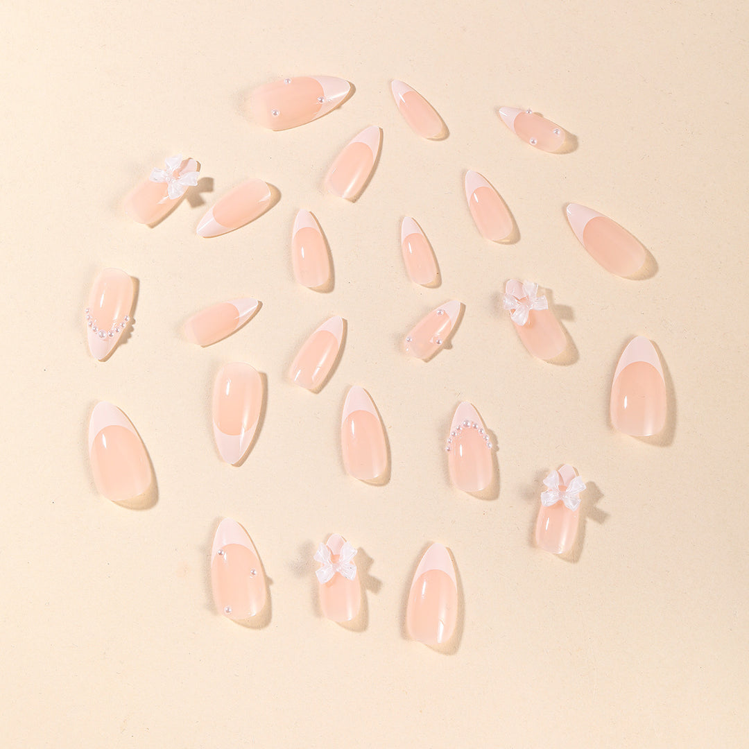 Elegant Acrylic Nail Art Bowlift