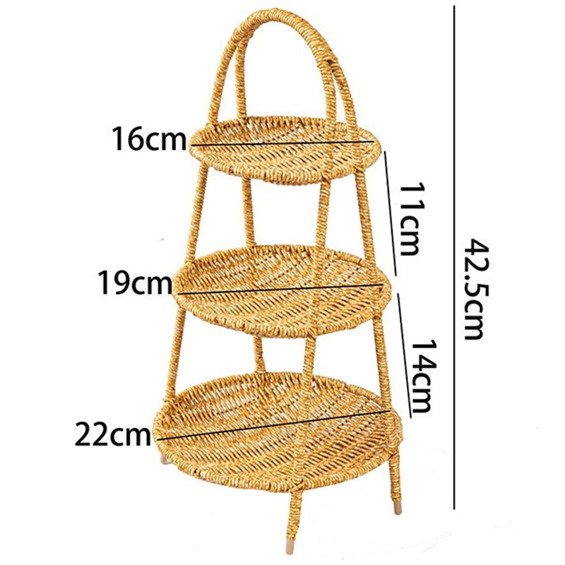Women Handcrafted Storage Basket with Round Design Bowlift