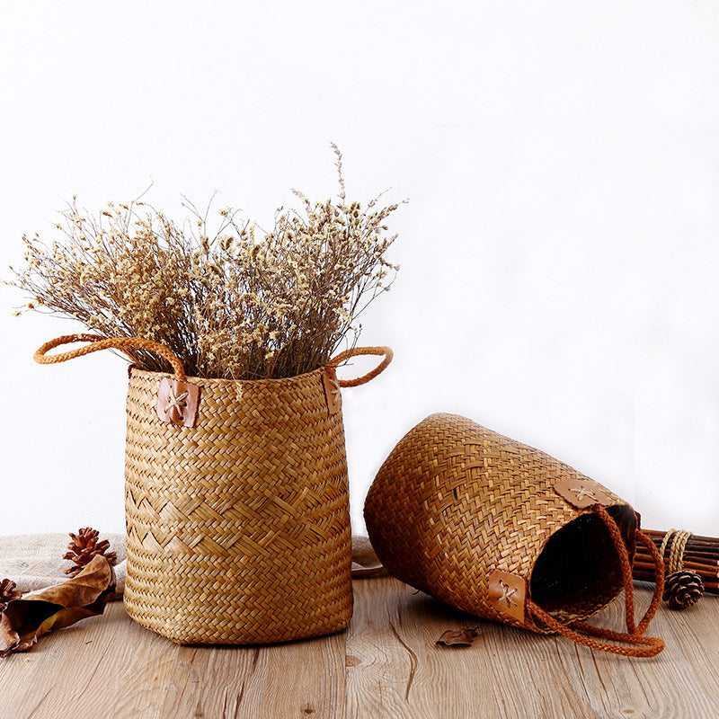 Handwoven Decorative Plant Basket Bowlift