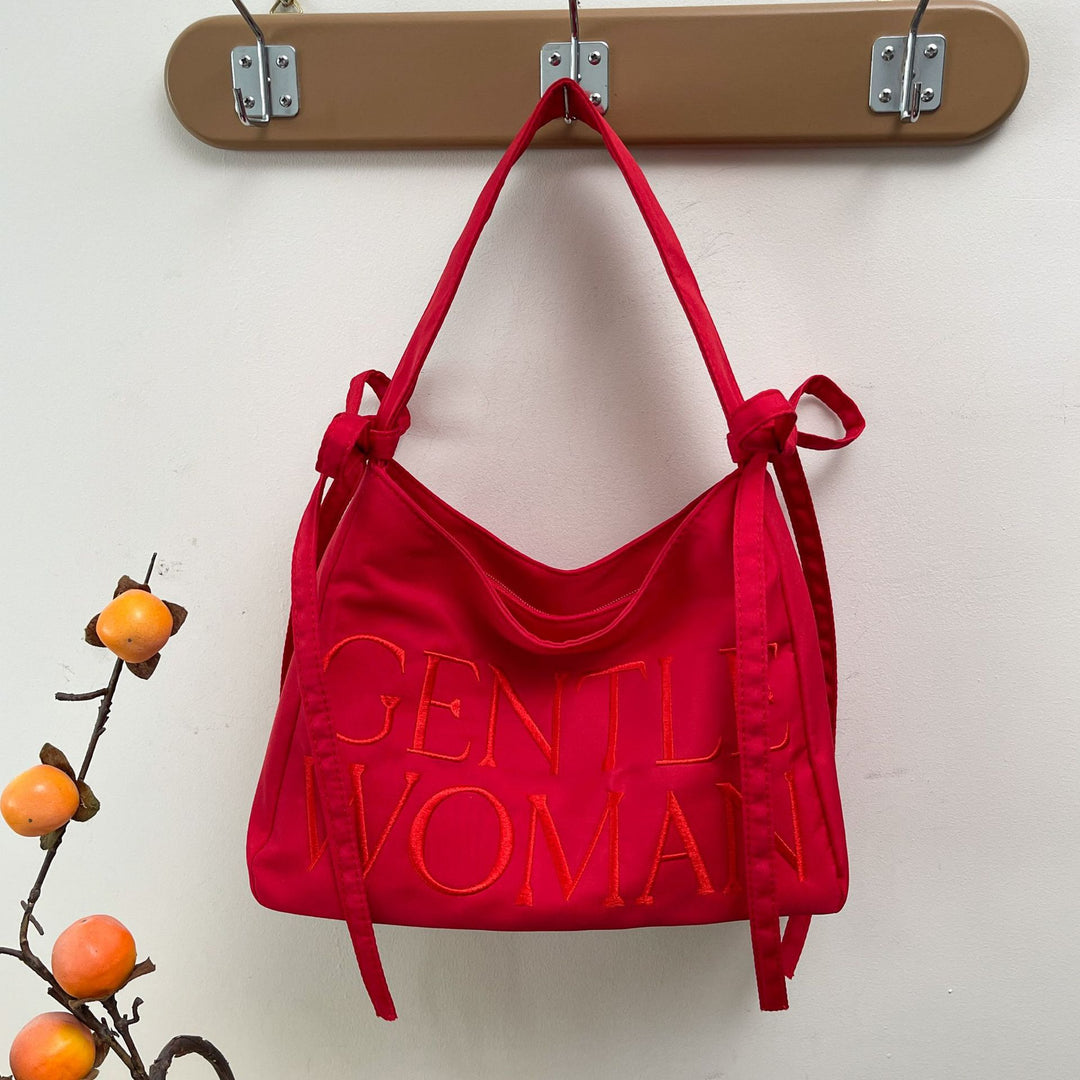 Stylish Satin Bucket Bag Bowlift