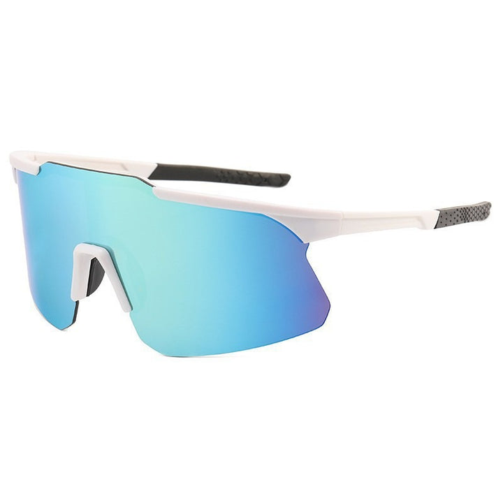 Unisex nan sporty performance sunglasses half rimless with polarized lenses and non-slip nose pad Bowlift