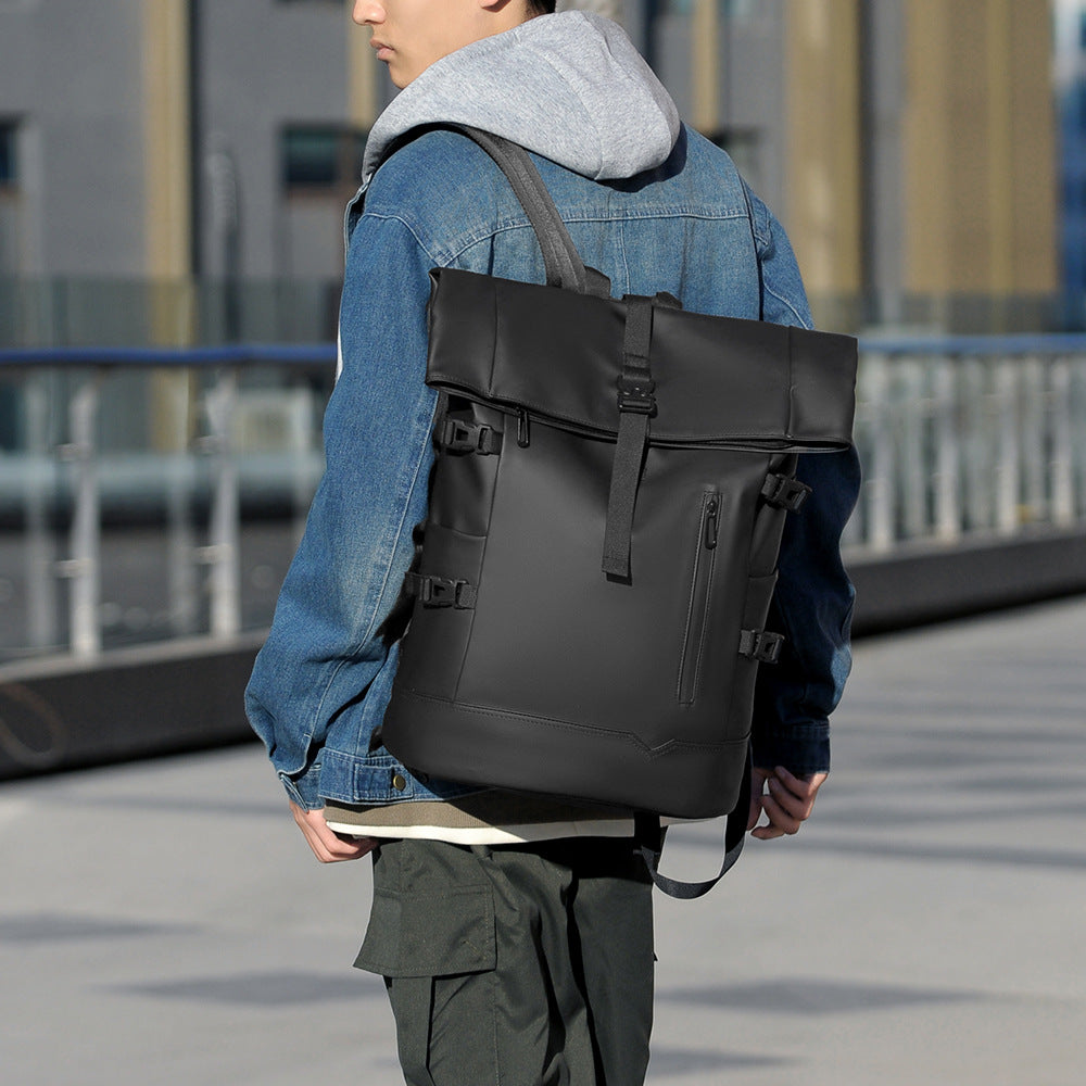 Stylish rolltop backpack with versatile organization compartments Bowlift