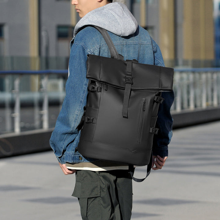 Stylish rolltop backpack with versatile organization compartments Bowlift