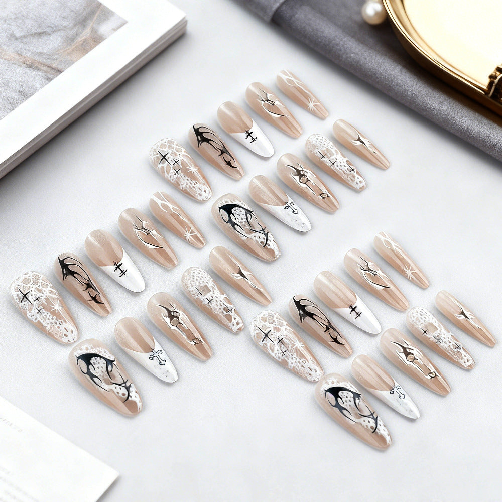 Artistic Press-On Nail Art Bowlift