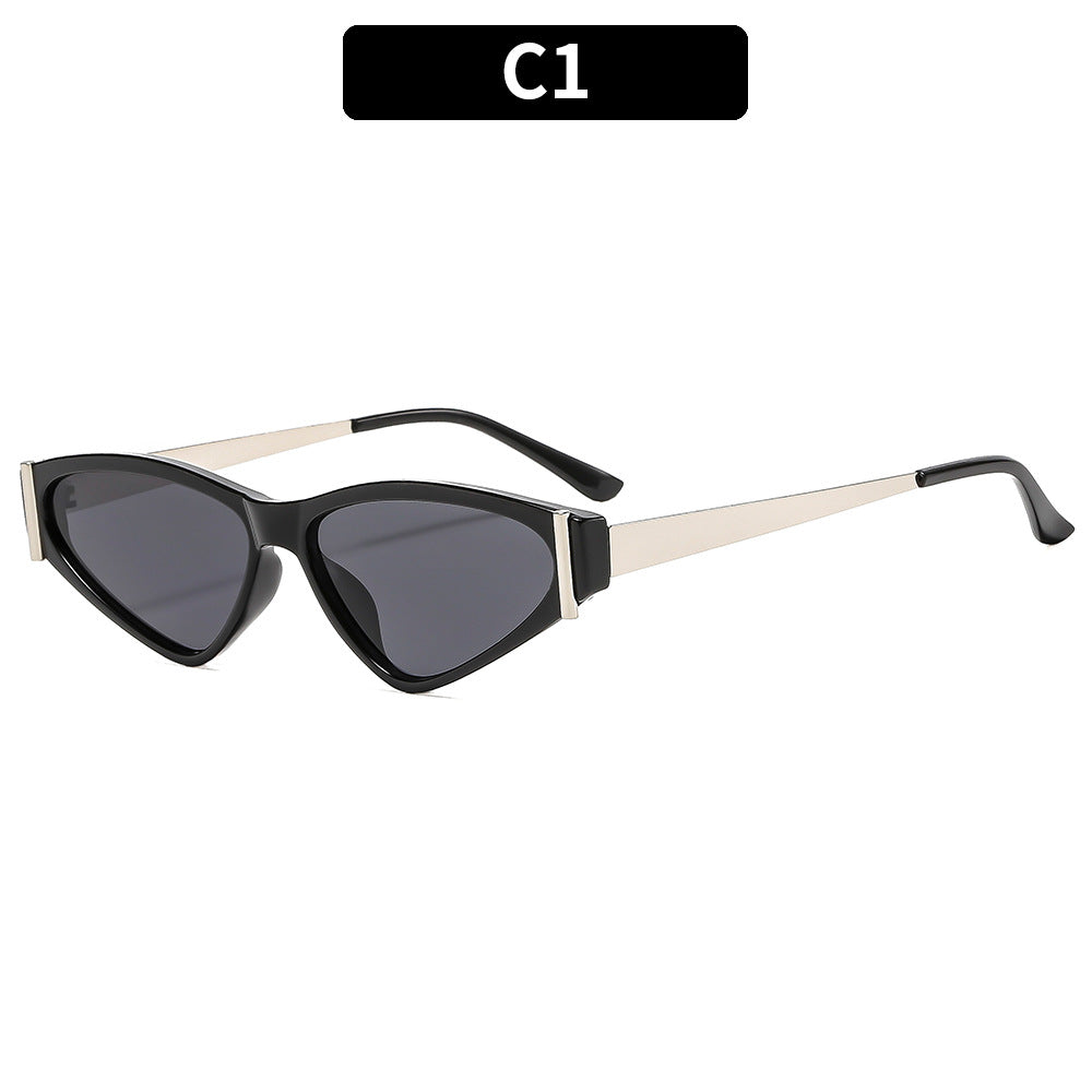 Retro-Inspired Triangular Sunglasses