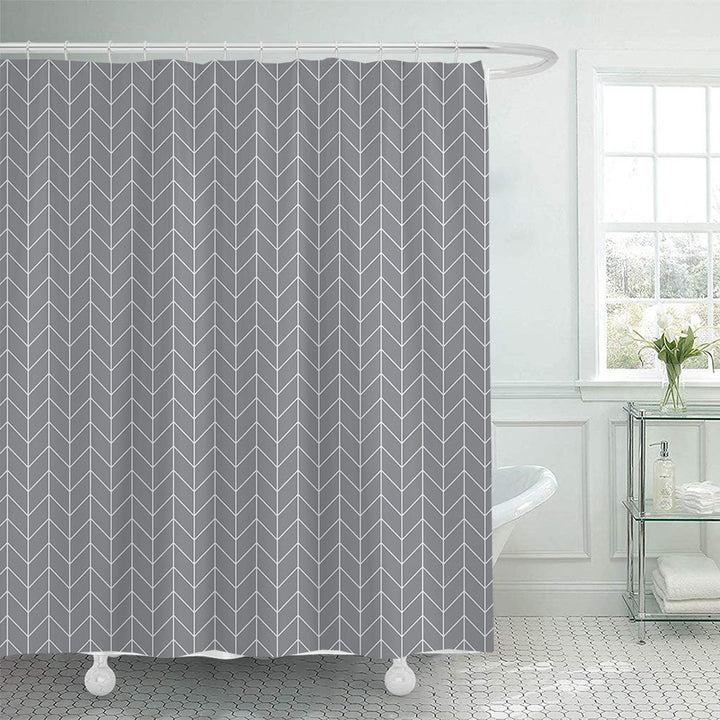 Modern Geometric Shower Curtain Bowlift