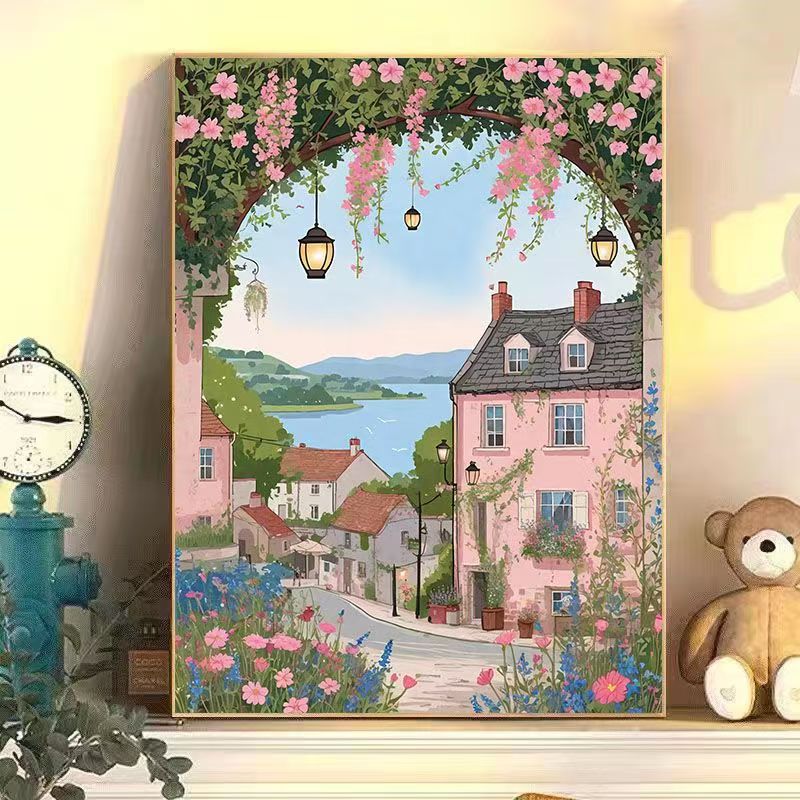 Urban Café Landscape Wall Art Bowlift