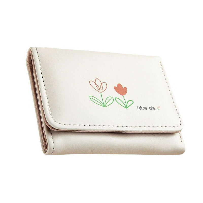 Decorative Floral Print Wallet Bowlift