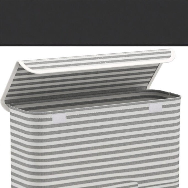 Multifunctional laundry storage box with bamboo lid Bowlift