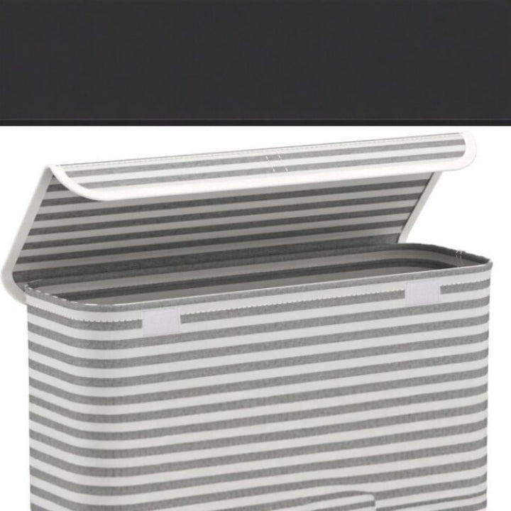 Multifunctional laundry storage box with bamboo lid Bowlift