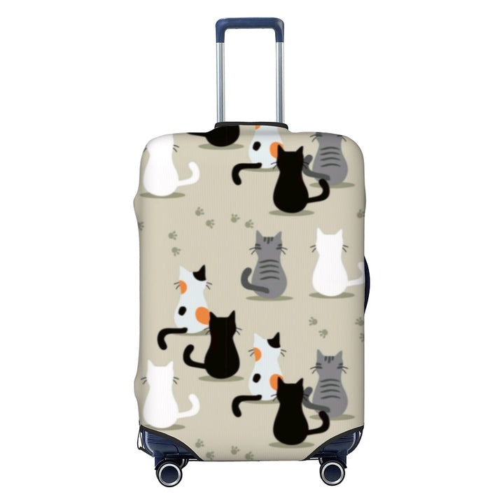 Unisex hard-shell cabin trolley with vintage travel illustration, 360° swivel wheels and telescopic handle Bowlift