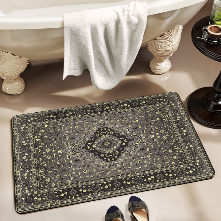 Luxurious Vintage-Inspired Bath Mat Bowlift
