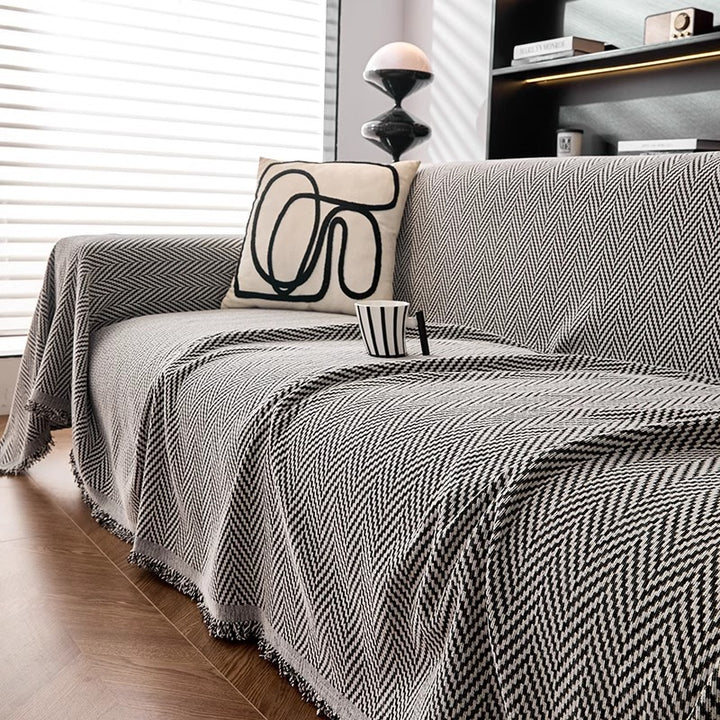 Herringbone Pattern Decorative Throw Blanket