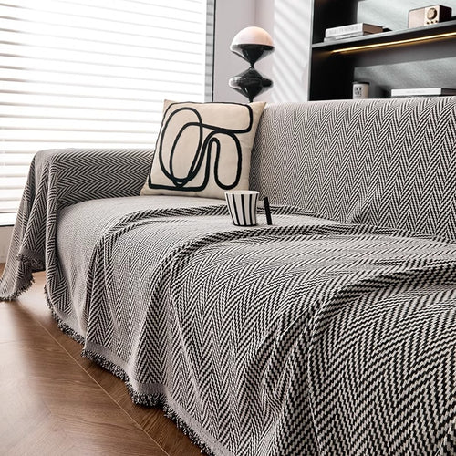 Herringbone Pattern Decorative Throw Blanket