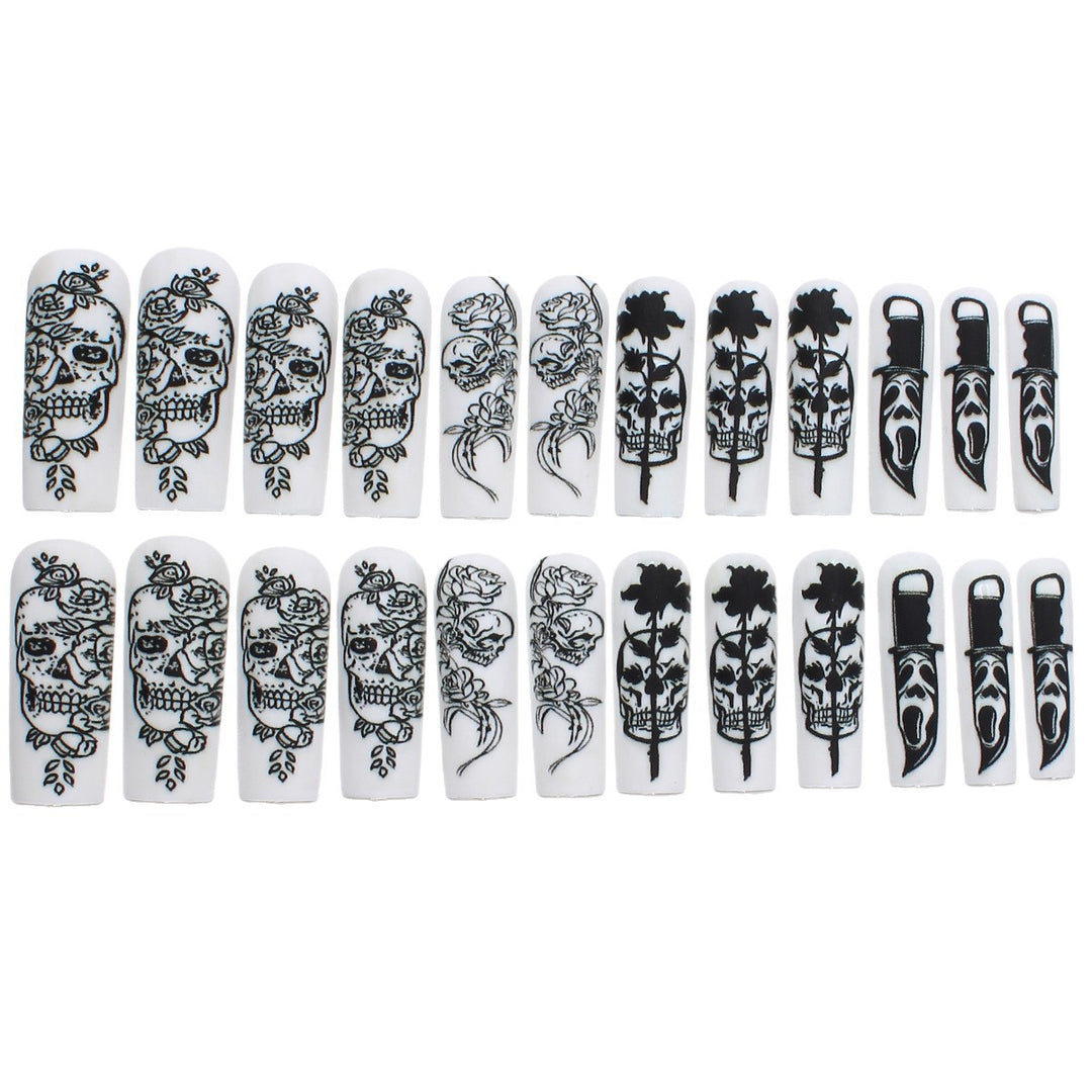 Glamorous Halloween Art Nails Bowlift