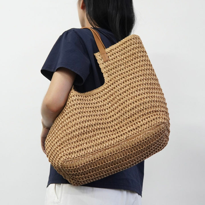 Spacious straw beach bag Bowlift