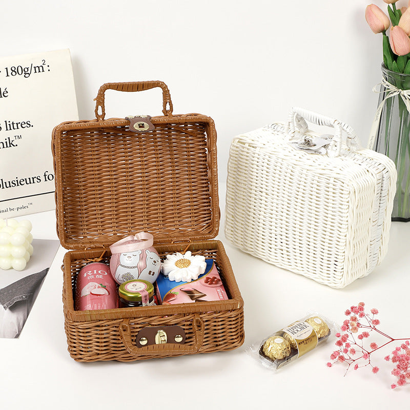 Decorative Woven Keepsake Box Bowlift