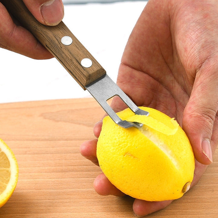 Stainless Steel Citrus Zester and Microplane Grater with Hanging Loop Bowlift